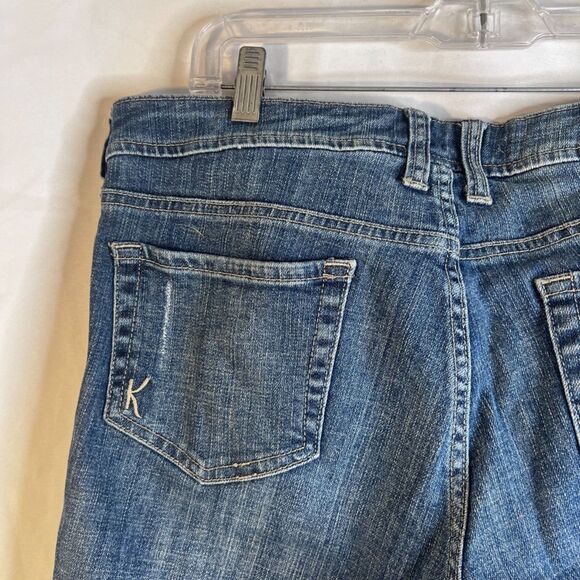 Kut from the Kloth Celine Slouchy Boyfriend Denim Jeans Size 12 Distressed - Picture 4 of 9
